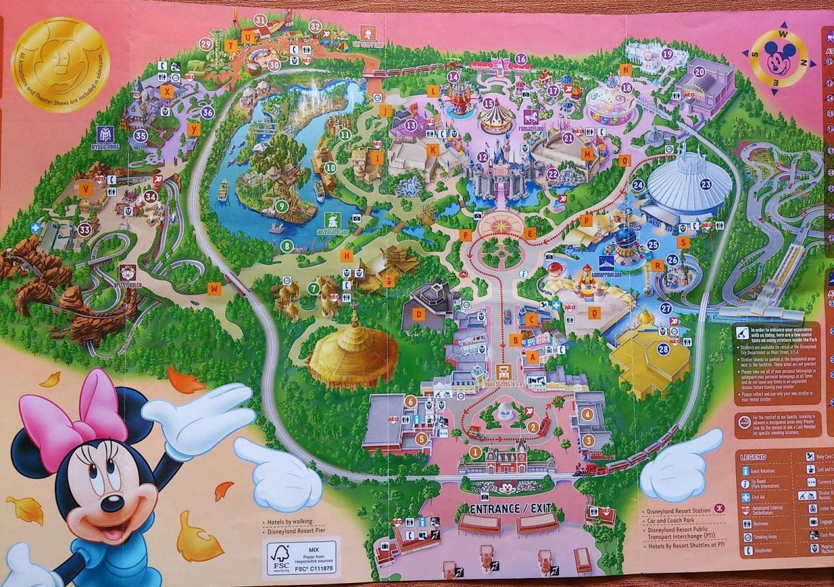 Hong Kong Disney kaart