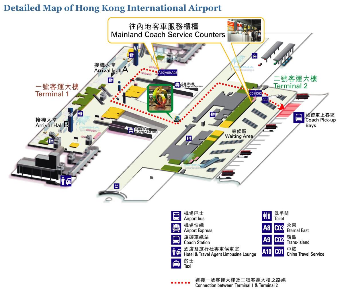 Hongkong lughawe kaart