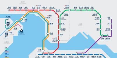 Causeway bay MTR stasie kaart