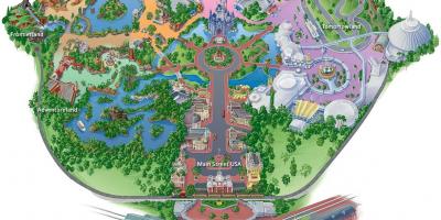 Kaart van Hong Kong Disneyland