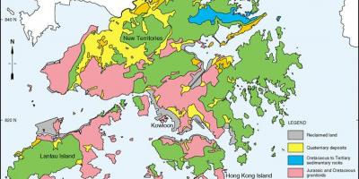 Geologiese kaart van Hong Kong