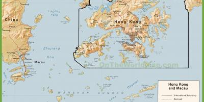Politieke kaart van Hong Kong