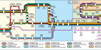 HK spoorweg-kaart