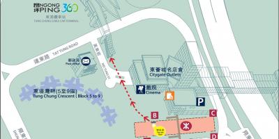 Tung Chung lyn MTR kaart
