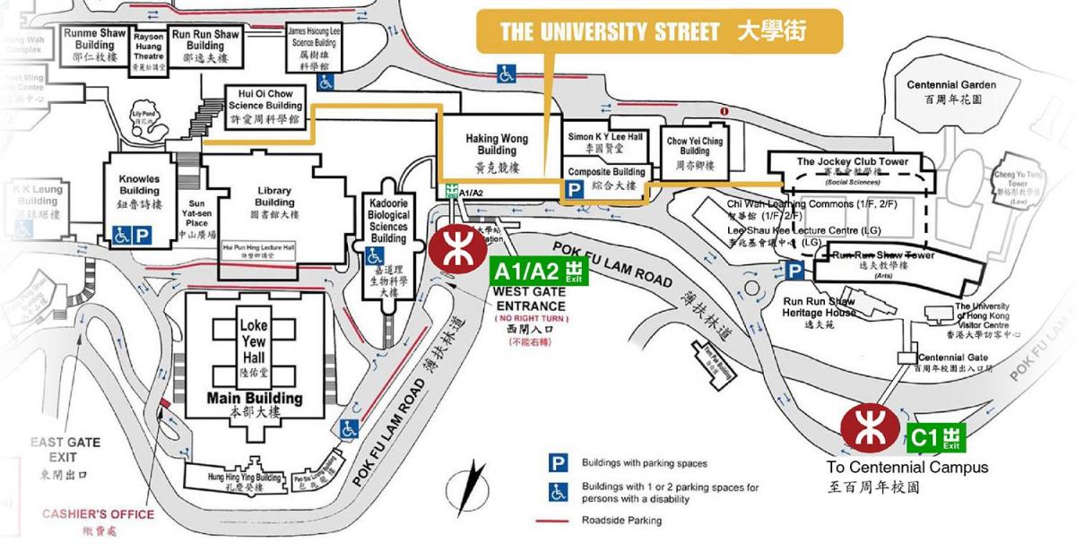 kaart van hku