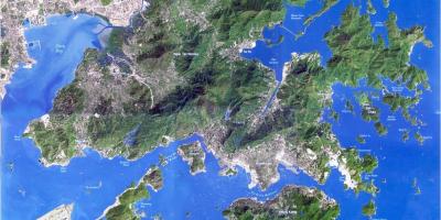 Satelliet kaart Hong Kong